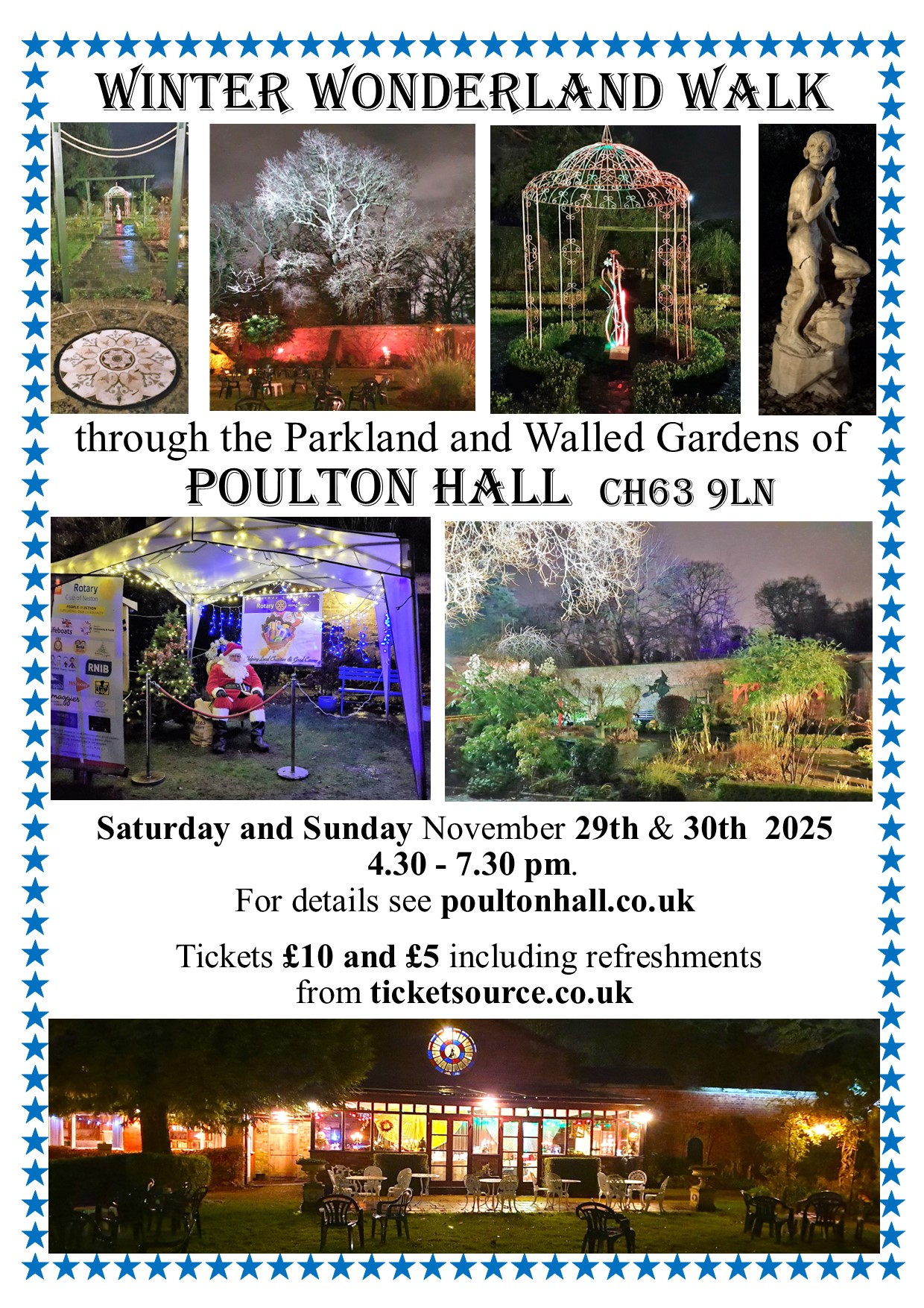 Winter Wonderland Walks Flyer, November 29th and 30th 2025